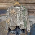 thumbnail image 4 of Womens Long Sleeve Shirts 2026 Fashion Country Camo Maple Graphic Shirt Casual Oversized Crewneck Pullover Tops, 4 of 9