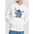 thumbnail image 4 of Lilo & Stitch Mens Christmas Lights Sketch Hoodie, 4 of 4