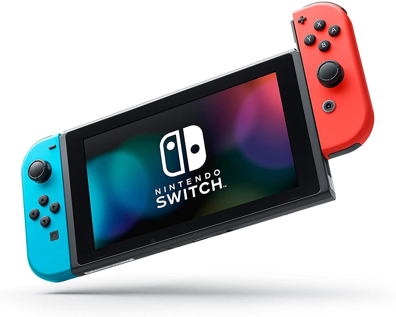 Nintendo Switch Switch  k12 Nintendo Switch Console Combo Pack: Neon Blue&Red Joy-Con