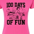 thumbnail image 3 of Peanuts - 100 Days Of Fun - Juniors Fitted Graphic T-Shirt, 3 of 6