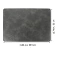 thumbnail image 2 of Raindrops Individual Rectangular Placemat De PU Cuero Color Negro Para Y Protección De, 2 of 6