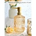 thumbnail image 2 of Juego de accesorios de baño LaMarriti Clear Gold, 5 piezas, cristal, 2 of 6