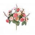 thumbnail image 2 of Yirtree 1 Bouquet 21 Heads Artificial Silk Fake Flowers Leaf Rose Wedding Floral Decor Bouquet, 2 of 8