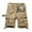 Khaki, variant on Lilgiuy Men's Cargo Shorts Zipper Button Pockets Cropped Cargo Shorts Clearance Sales 2022 Fall Winter