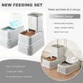 thumbnail image 3 of Elevated Dog Bowls Set, 1 Gallon Automatic Gravity Food Feeder & Water Dispenser with Stainless Steel Bowls, Adjustable Elevated Feeder for Small Medium Large Dogs, Anti-Choking & Neck Protection, 3 of 4