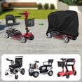 thumbnail image 6 of HOMEIORA 1Pack Mobility Scooter Cover, Waterproof Wheelchair Cover for Storage, All-Weather Outdoor Protection Dust Covers, 55"L x 26"W x 36"H, Gray, 6 of 8