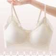 thumbnail image 4 of Bras for Women, Wireless Seamless Bra for Women Brassieres Comfortable Adjustable Bralette Removable Cup Women Intimates Lingerie Beige L, 4 of 4