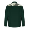 thumbnail image 5 of SERTG Men's Camouflage Print Shirt Fall Winter Long Sleeve Button-Down Collar Front Button Double Pockets Breathable Casual Shirt(Green,3XL), 5 of 5