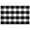 Black White Buffalo Check, variant on Buganda Buffalo Plaid Area Rug, Black and White 2'4"x3'7" Washable Cotton Carpet, Indoor Outdoor Rugs for Living Room, Kitchen, Patio, All Season Home Decor