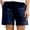 Navy, variant on Staron Summer Shorts for Women Casual Pocket Shorts Solid Color Loose Comfy Elastic Waist with Pockets, Army Green XL