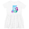 thumbnail image 3 of Inktastic Fifth Birthday Mermaid Girls Toddler Dress, 3 of 5