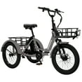 Mooncool 20" Fat Tire Electric Tricycle for Adults, Foldable Electric