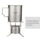 thumbnail image 3 of Estufa de alcohol de titanio TOMSHOO con tapa, patas plegables y olla, 3 of 8