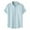 Light Blue, variant on EHRWE Shirts For Men Male Solid Color Jacquard Striped Shirt Pure Cotton Short Sleeve Lapel Button Down Shirt Tops For Mens