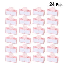 24Pcs Table Name Place Cards Wedding Party Favor Decor Cut Design Size Large (Pink)