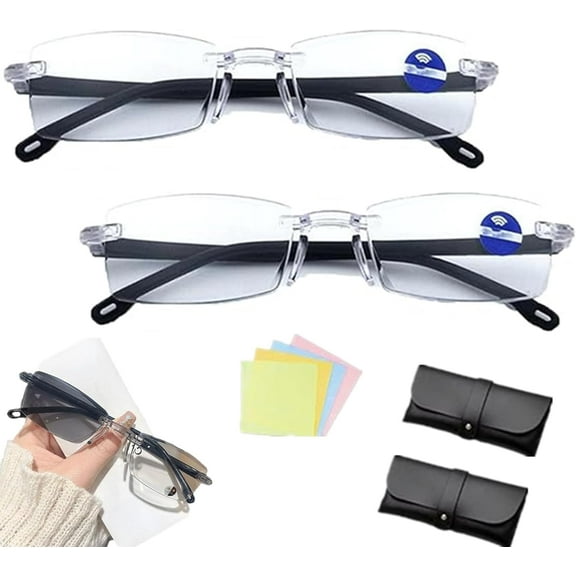 Implementarch Color-changing anti-blue light presbyopia glasses, Reading Glasses, Presbyopia Glasses For Men Women