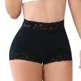 thumbnail image 1 of Pantalones de vientre de encaje epoxi antideslizantes ajustados pantalones de levantamiento de cadera calzoncillos tipo bóxer cortos para mujer, 1 of 5