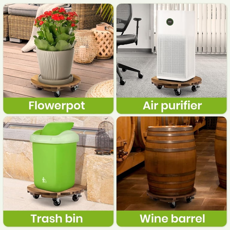 plant bloempot stand plank houten rek buiten binnen tuin decor met wie