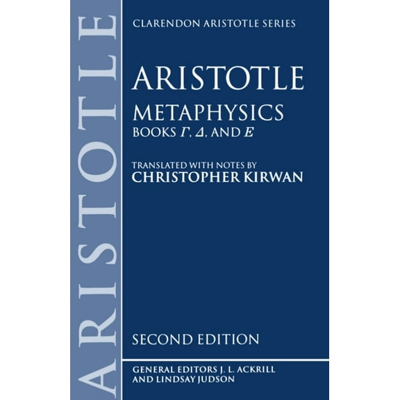Clarendon Aristotle Metaphysics: Books Gamma, Delta, and Epsilon, (Paperback)