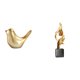thumbnail image 1 of Figura de pájaro dorado, estatua abstracta, escultura decorativa de resina para escritorio, oficina, sala de estar, regalo de inauguración de la casa., 1 of 8