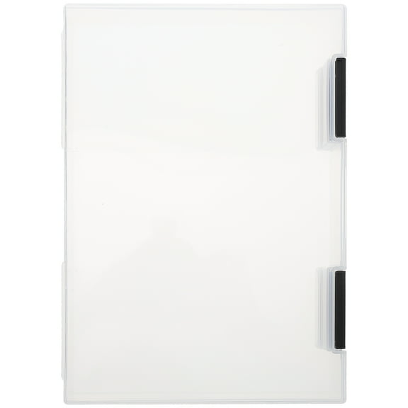 File Folder Storage Box Organizer for Office and Study - Secure Document Container with Lid