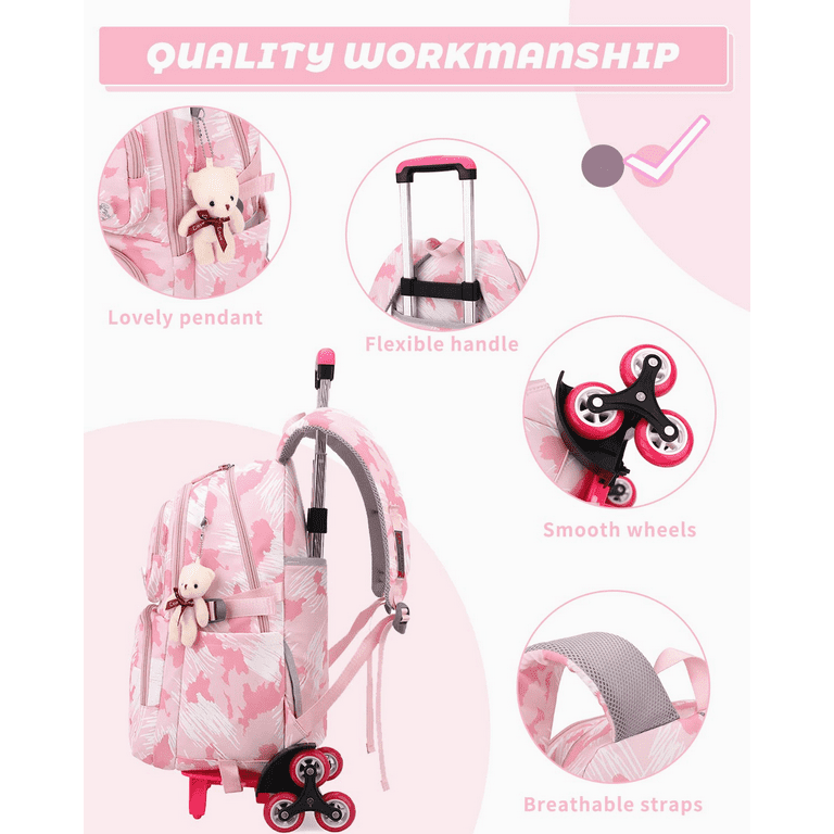 Lightweight trolley deals school bag