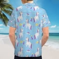 thumbnail image 6 of High Quality Hawaiian Shirts for Men Short Sleeve Aloha Beach Shirt Floral Summer Casual Button Down Shirts Blouses YQ93EL, 6 of 7