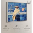 thumbnail image 2 of Relaxing Bird Canvas Trendy Bathroom Art by Art Remedy, Silver Frame, 12 x 12, 2 of 7