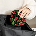 thumbnail image 6 of Watermelon Pad Bag Period Bag Small Travel Pouch - Ideal Sanitary Napkin Storage Solution for School - Velvet, Sponge, Oxford Fabric - 4.7x6.6x6.6 in, 6 of 6
