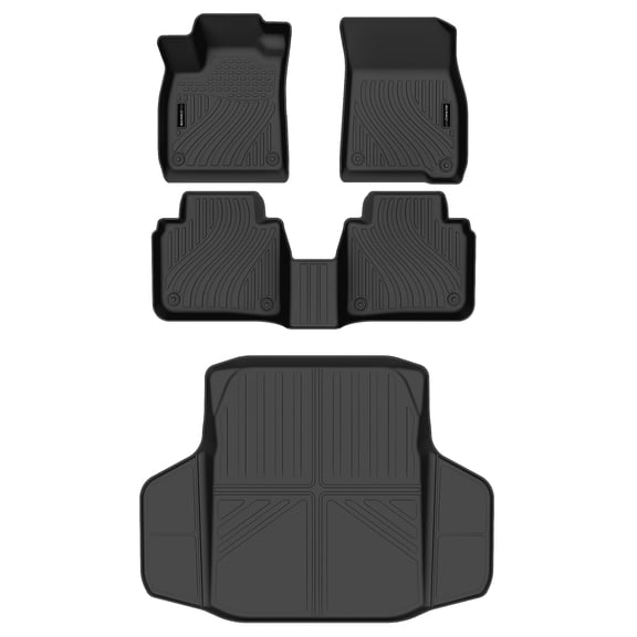 AUXKO All Weather Floor Mats Cargo Mat Fit for Honda Accord(Include Hybrid) 2023-2025 2026 TPE Rubber Liners All Season Guard Odorless Anti-Slip Floor Mats Cargo Liner