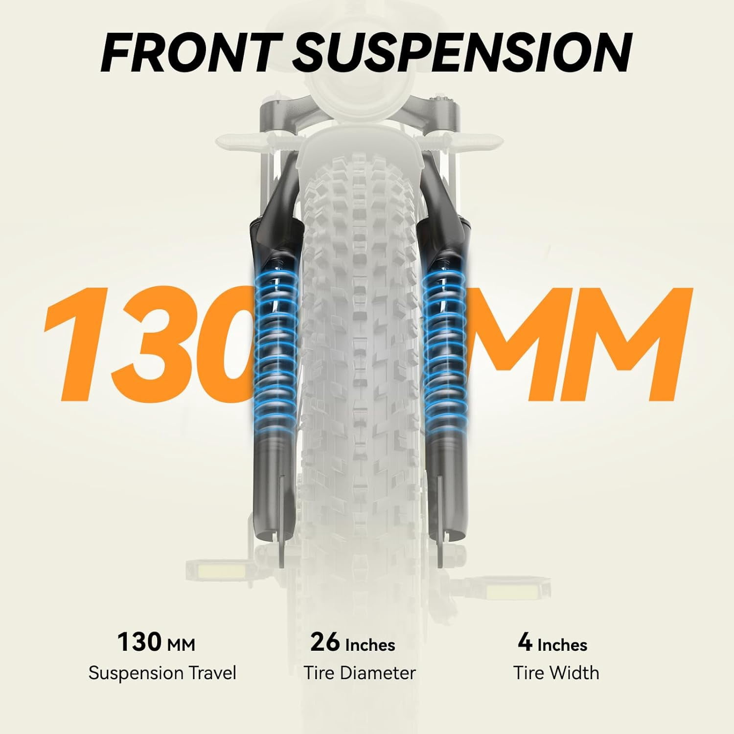 5000W Peak Electric Bike, 52V 25AH Ebike for Adults, Dual Motor AWD E-bike 45MPH 7-Speed ,100 Miles Range Mountain Bicycle with 26" Fat Tire UL2849