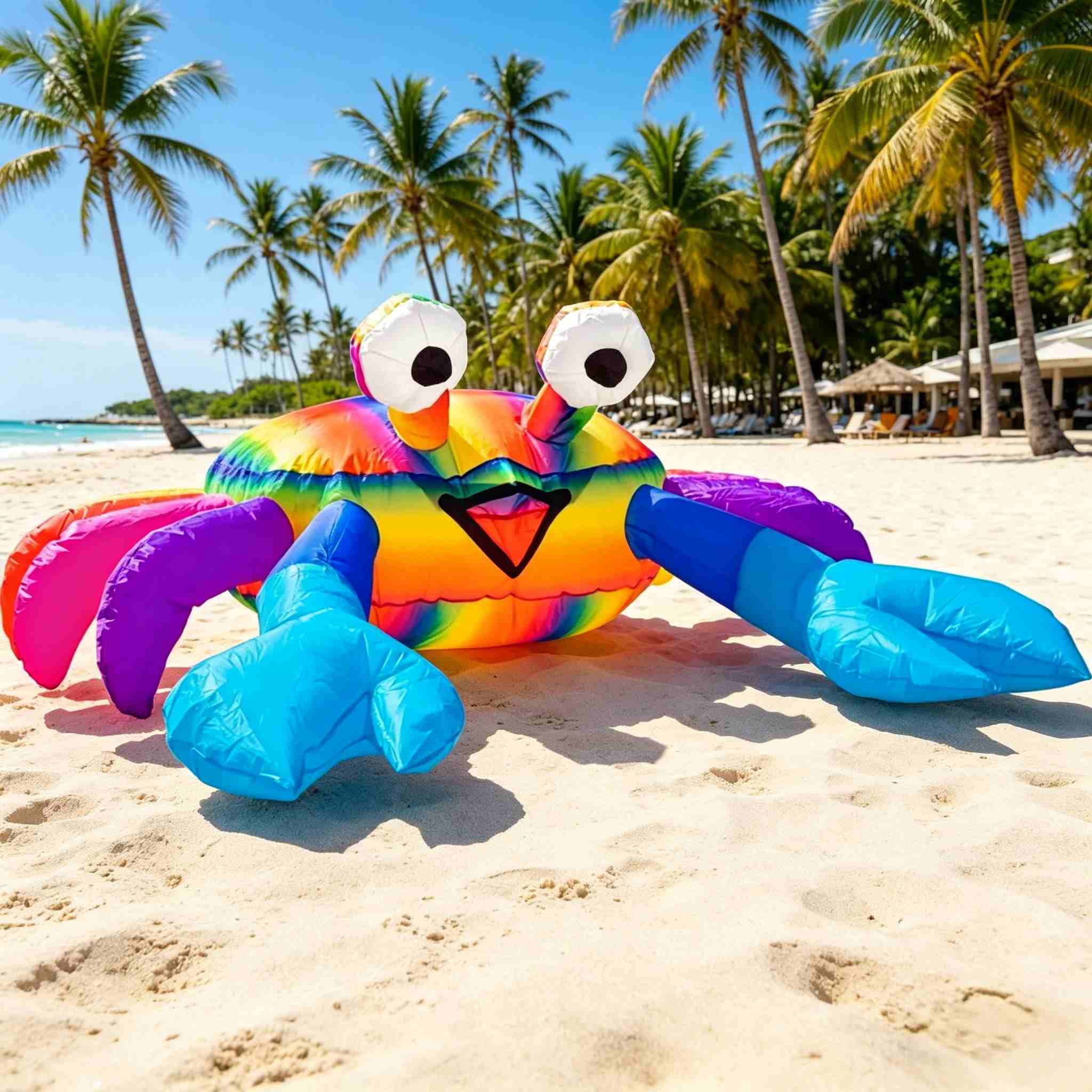Crab Ground Kite, Beach Backyard Patio Laundry Decoration, Durable Ground Kites for Outdoor Summer Party Decor