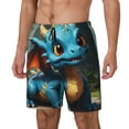 thumbnail image 1 of Fotbe Adorable Blue Baby Dragon Traje de Baño para Hombre – Shorts de Natación de Secado Rápido con Forro y Bolsillos-X-Large, 1 of 6