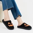 thumbnail image 6 of Ecetana Halloween Slippers for Women Holiday Fluffy Warm Fleece Slippers Indoor Bedroom House Shoes, 6 of 7