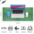 thumbnail image 5 of Long Mouse Pads for Desk,Green Christmas Snowflake Pattern Desk Mats on Top Of Desks, Desk Mouse Pad Extra Large with 3mm Non-Slip Base and Stitched Edge for Gaming,Office,Work,Home 35.4x15.7in, 5 of 5
