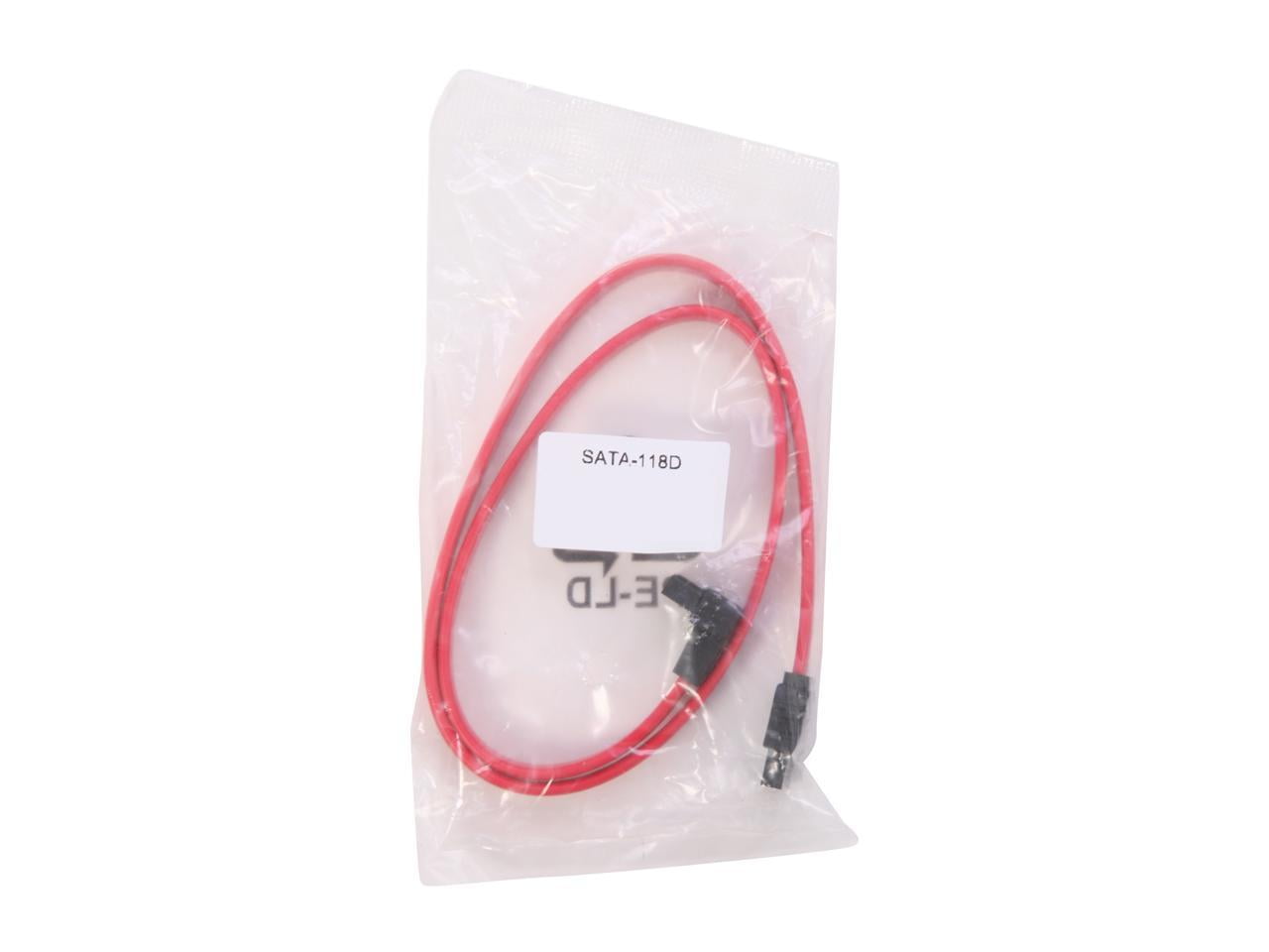 BYTECC SATA-118D 1.5 ft. Serial ATA-150/300 Cable L Shape plug w/Locking  Latch