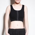 thumbnail image 2 of Intimates Breathable Chest Binder Short Corset Vest Elastic Sport Bra Sleeveless Tops Tank, 2 of 9