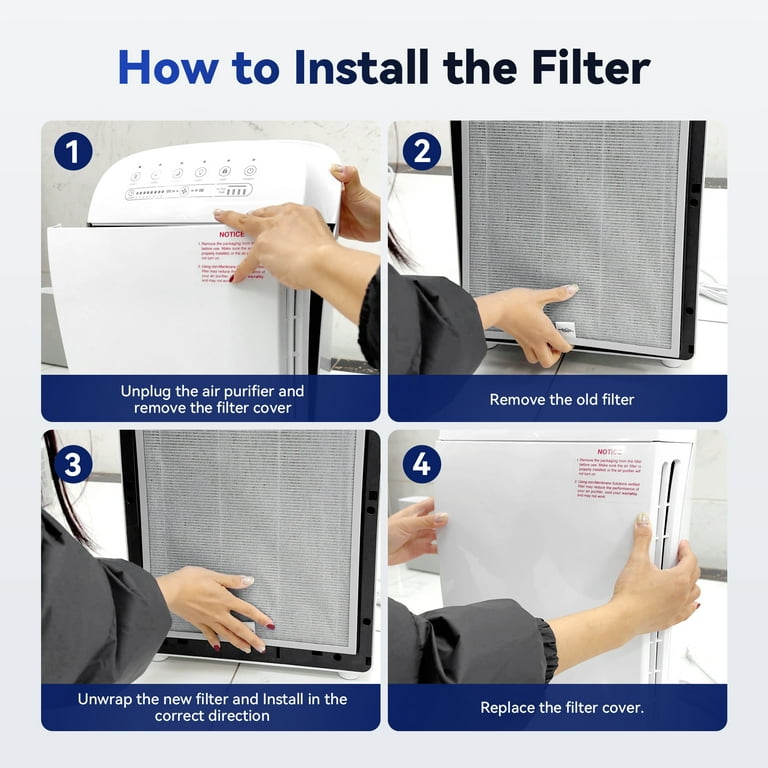 Membrane Solutions WiFi Air Purifier for Allergies and Asthma with H13 True HEPA Filter Air Cleaner for Home Large Room MSA3S White Shop Black Friday Deals for 2024 Walmart