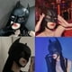 thumbnail image 2 of Máscara de tocado de Batman para hombre, atractiva máscara facial completa, accesorios de Halloween para cosplay, 2 of 5