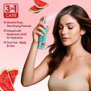 Botanic Hearth Watermelon Hair Perfume & Body Mist, Long-Lasting Hair Deodorizer & Body Scent for Women & Men, Alcohol-Free Clean Fragrance Hair Spray For Everyday Wear, All Day Freshness, 3.4 Fl Oz