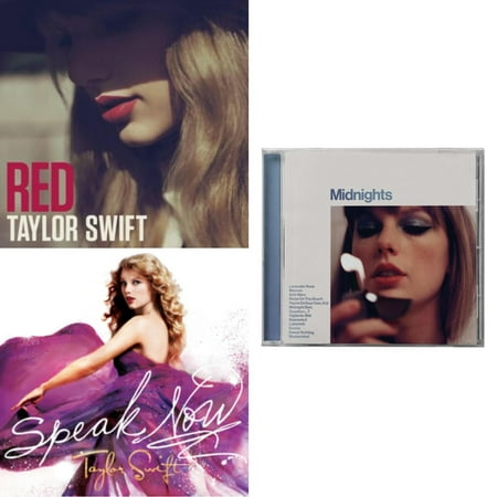 Red & Speak Now & Midnights (X) (Moonstone Blue CD)