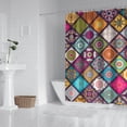 thumbnail image 2 of Multicolor Ethnic Mandala Pattern Shower Curtain 84"x72" ,Bathroom Decorative Shower Curtains Set with 12 Hooks,Modern Waterproof Washable Shower Curtain, 2 of 6