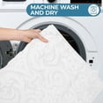 thumbnail image 5 of Superior Venere Floral Scroll Washable Bath Rug, Set of 2, Large, White, 5 of 12