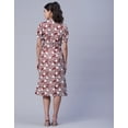 thumbnail image 6 of Moomaya Printed Button Down Shirt Dress For Women, Short Sleeve Midi Shirt Dress, 6 of 9