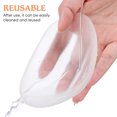 thumbnail image 6 of Raindrops 2 Pairs Women Underwear Shoulder Pads Adhesive Silicone Shoulder Enhancer Shoulder Pads Anti-Slip Shoulder Pads Accessories (Transparent, Size L), 6 of 8