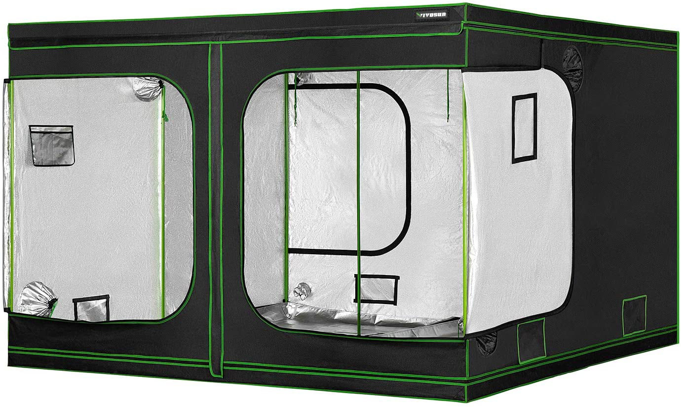 Details about   VIVOSUN Mylar Reflective Grow Tent Hydroponics Grow Room 120"x60"x80" 10x5FT 