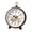 B, variant on Vintage Floral Desk Clock Silent Non-Ticking Retro Table Clock with Portable Handle Decorative European Style for Bedroom Living Room Office Clear Large Numerals Easy Read