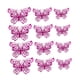 thumbnail image 3 of 12 piezas de pegatinas de pared de mariposa huecas 3D para decoración de pared, multiusos, impermeables, 3 tamaños para decoración de fondo, ligeras Rosa roja, 3 of 9