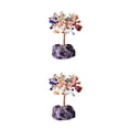 thumbnail image 1 of Inteprter Cristales de ágata natural - Exquisita artesanía Decoración del hogar Oficina Elegantes cristales Piedras Alambre envuelto Type2 NO2, 1 of 6