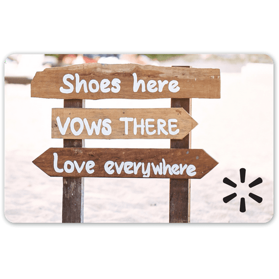 Wedding Signs Walmart Gift Card